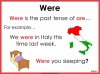 Easily Confused Words - Were, We're and Where Teaching Resources (slide 5/16)
